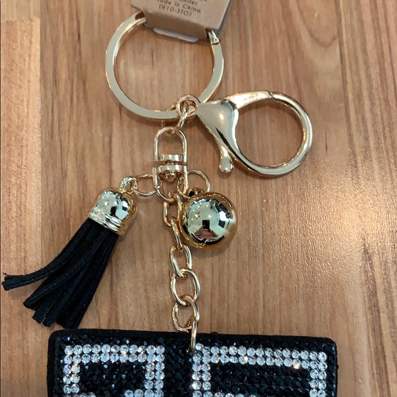 Black/White K Key Chain. - Picture 3 of 6